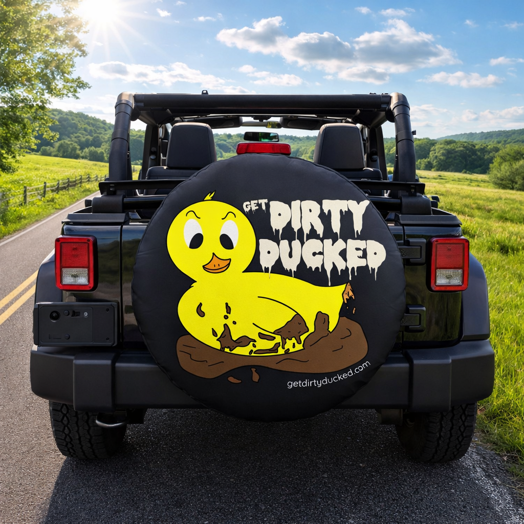 PVC LEATHER CUSTOM SPARE TIRE COVER