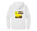 WHITE DIRTY DUCK HOODIE